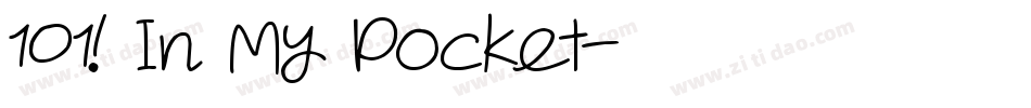 101! In My Pocket字体转换